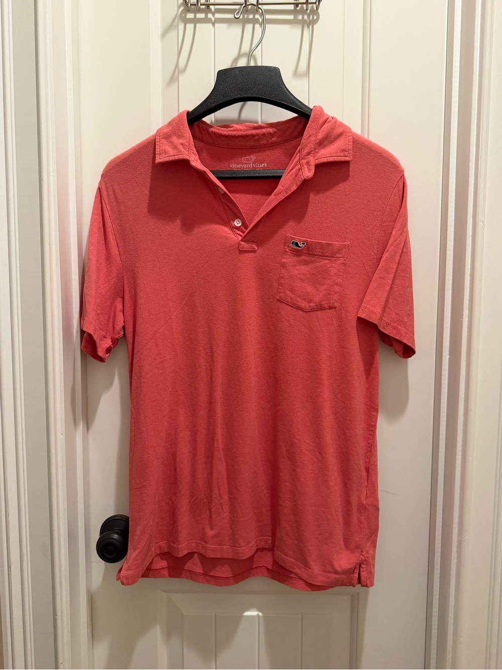 Vineyard Vines Men's Coral Pocket Polo